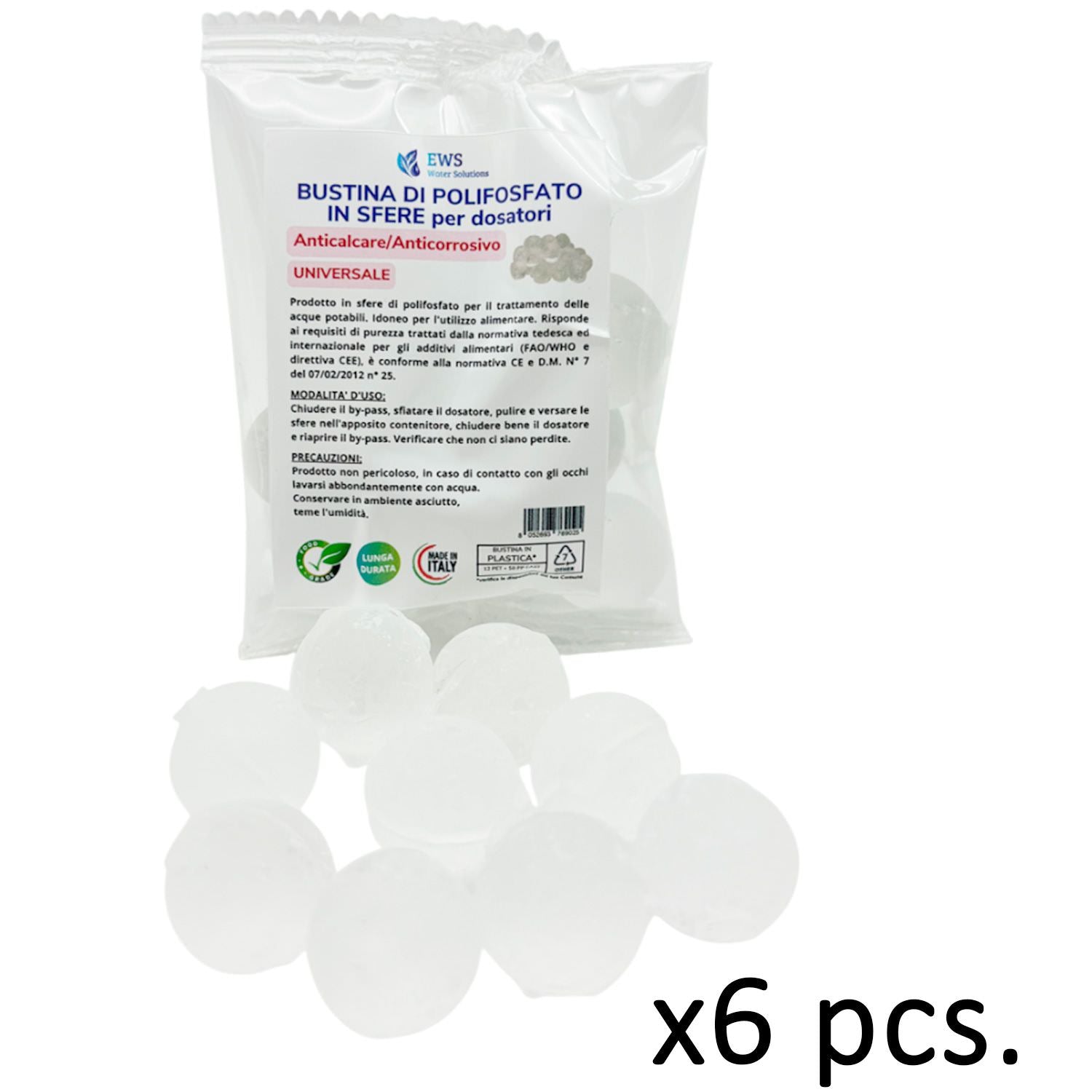 Polifosfati 6 bustine Anticalcare