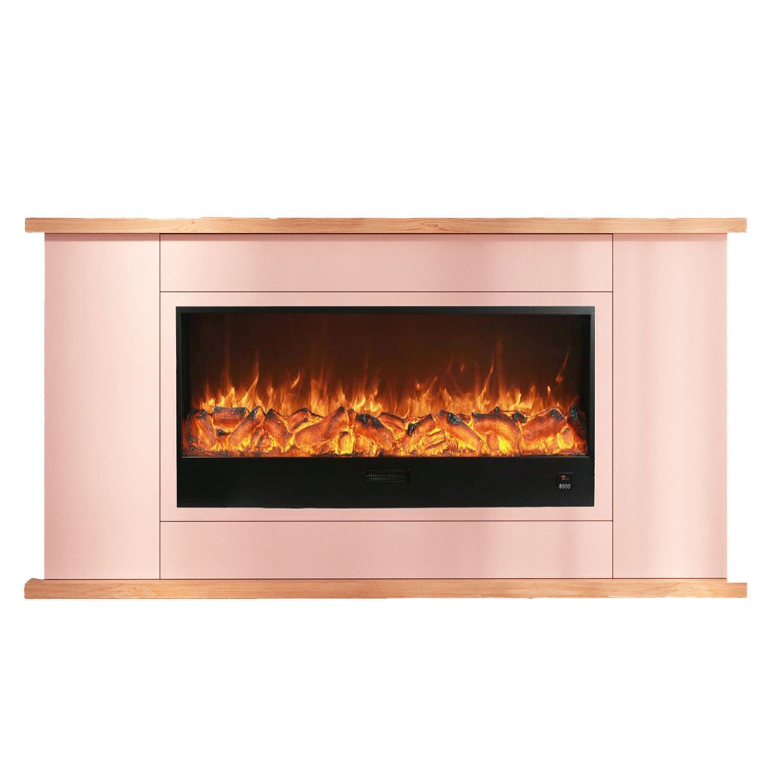 Mobile In Legno Con Caminetto Elettrico