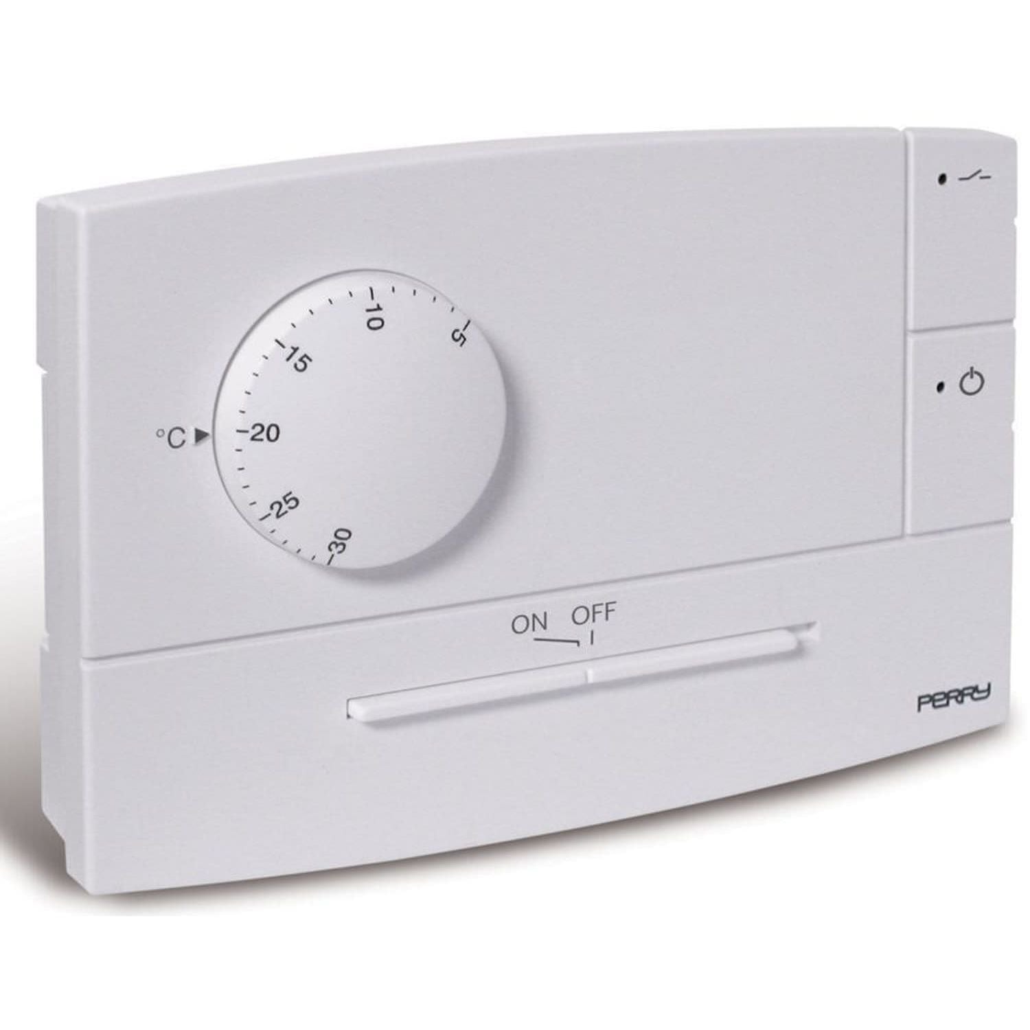 Termostato Per Parete Bianco a Corrente