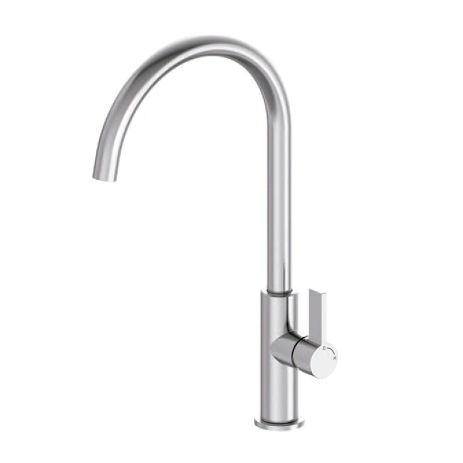 Rubinetto miscelatore cucina alto inox