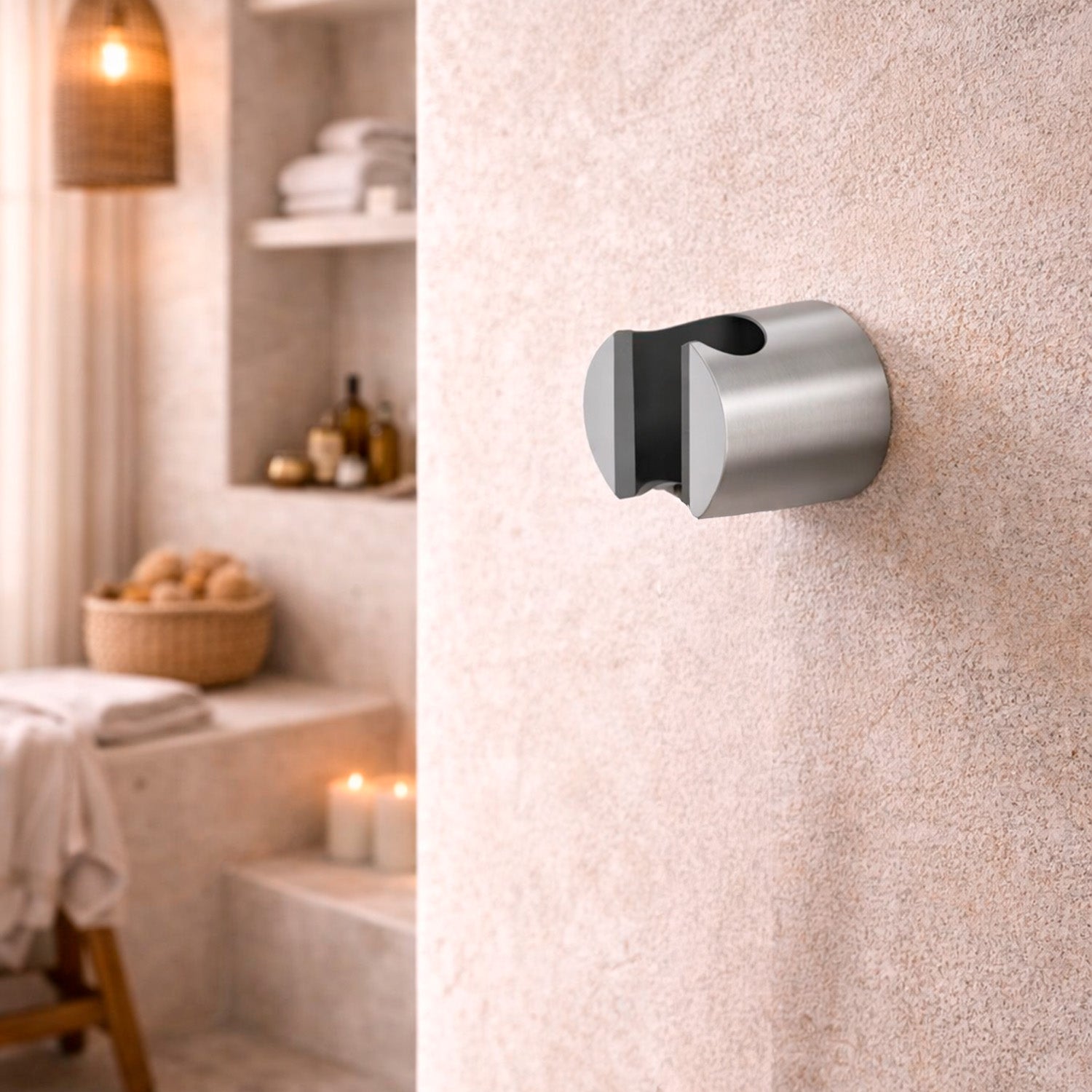 Attacco muro doccino Levante inox design elegante e resiste