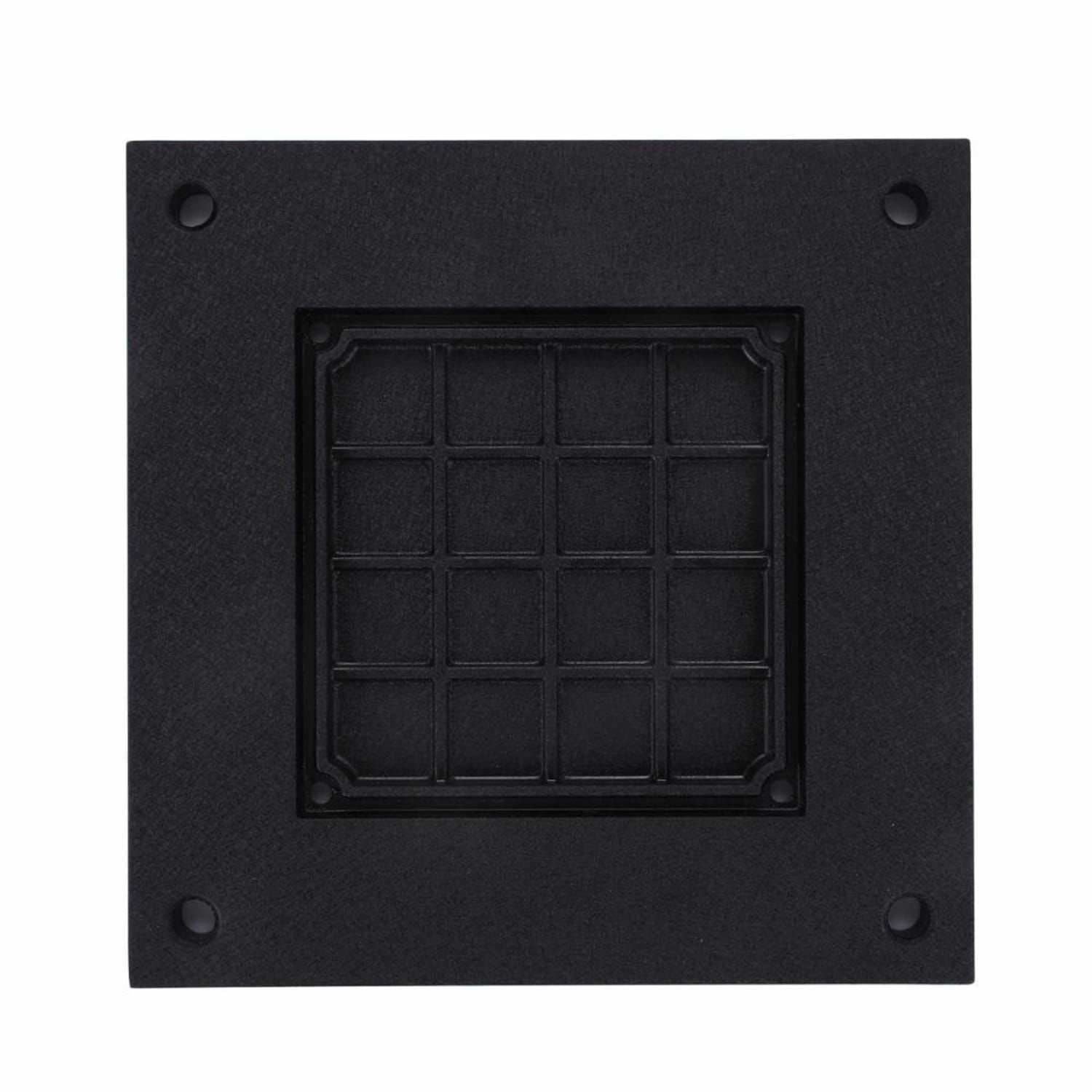 Base Doccia Solare Dino In Alluminio Nera Elegante e Resistente