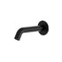 Black wall-mounted stainless steel spout: elegance, durability and quality