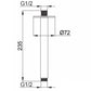 Braccio doccia soffitto inox eleganza e resistenza acquista ora