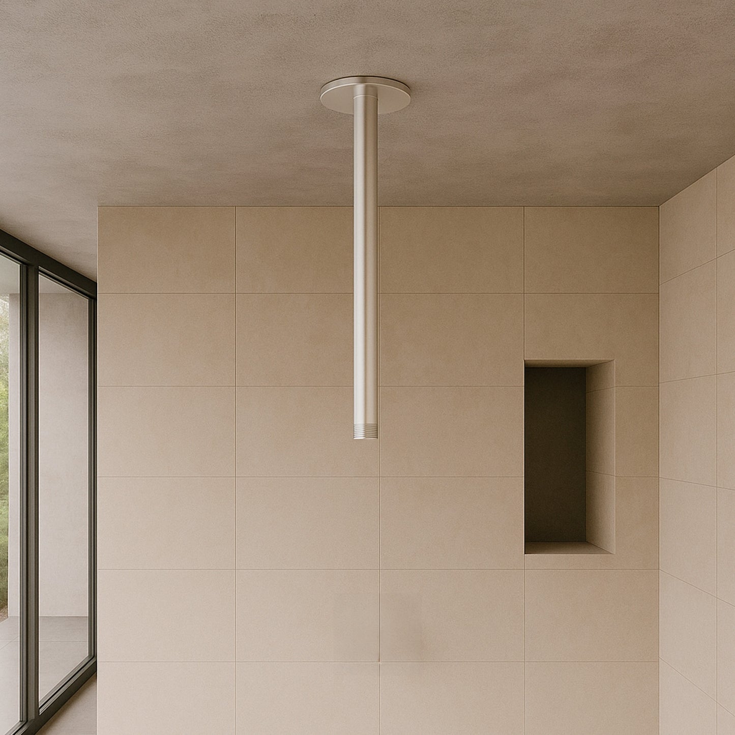 Braccio doccia soffitto inox eleganza e resistenza acquista ora