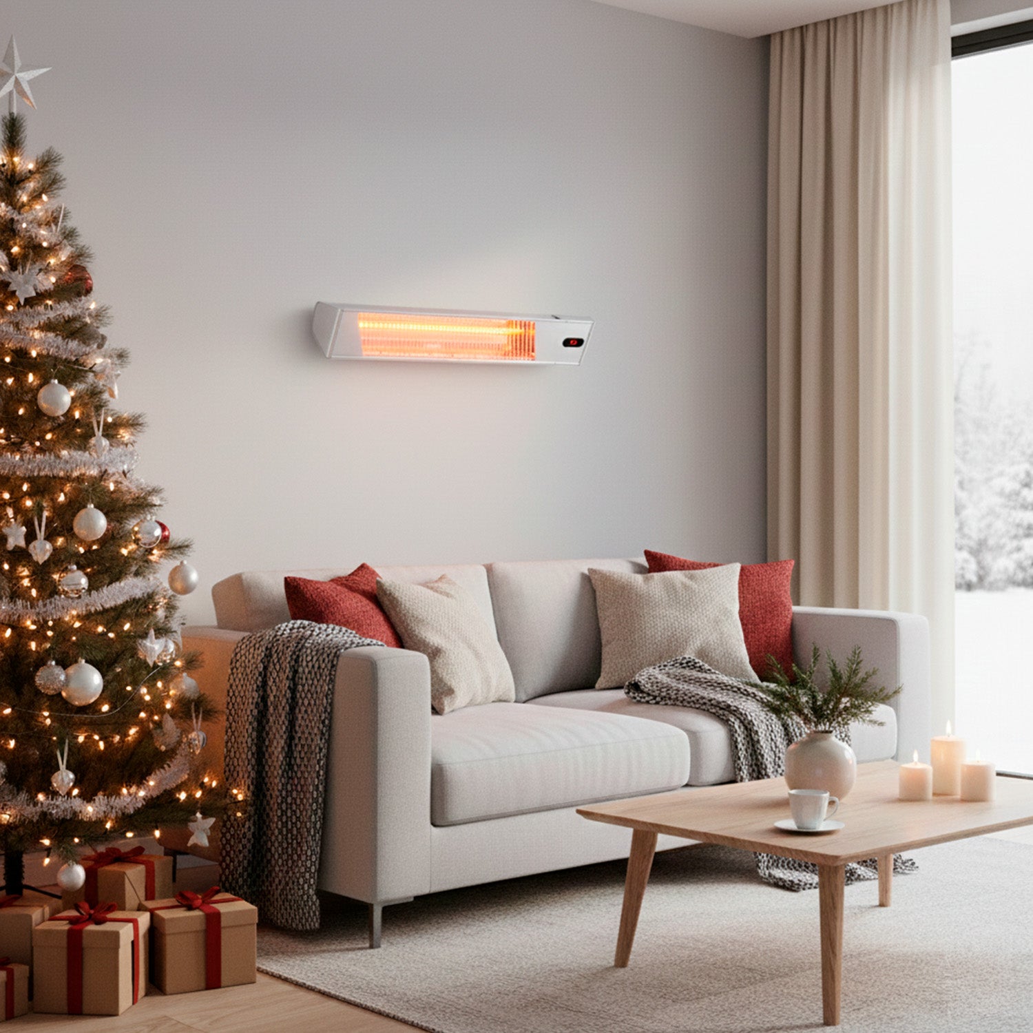 Lampada Riscaldante Wifi Da Esterno Sined Caldoirainox2000wi