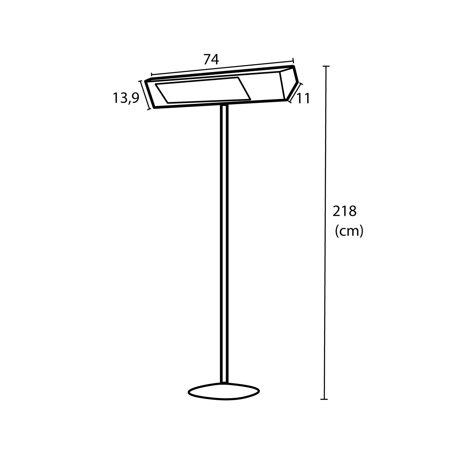 Piantana Infrarossi 2000w Per Esterno Con Design Elegante e Resistente