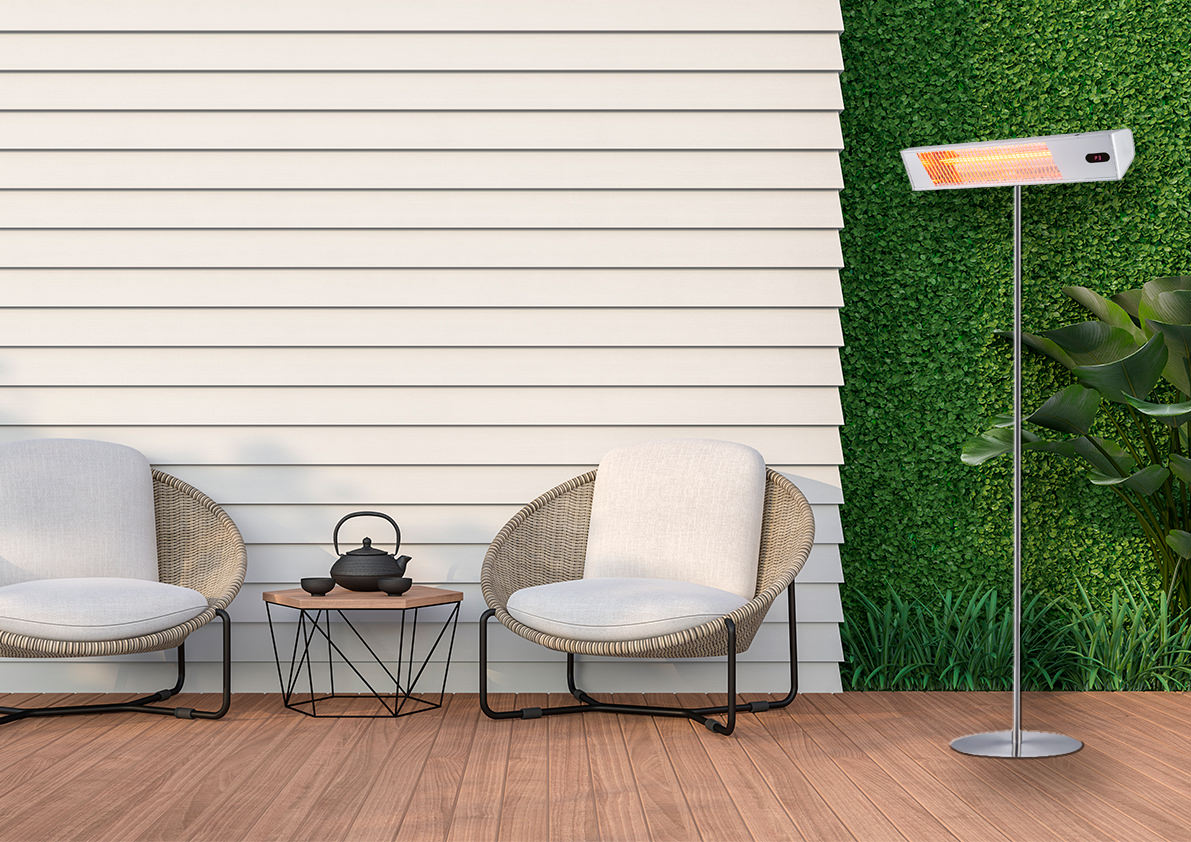 Piantana Infrarossi 2000w Per Esterno Con Design Elegante e Resistente