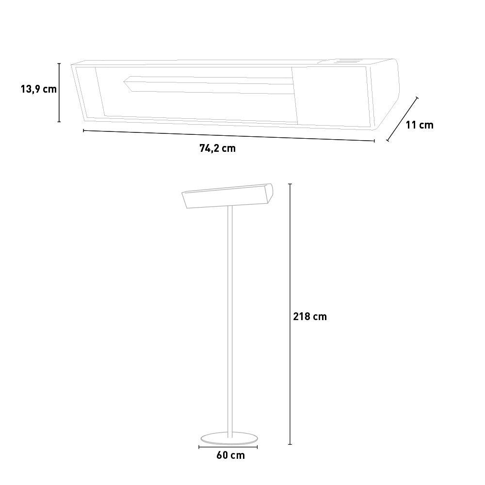 Riscaldatore Wifi Da Esterno Sined Eleganza e Comfort Immedi