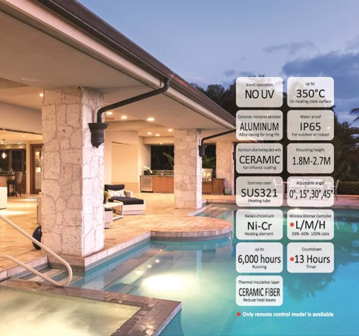 Riscaldatore Infrarossi Sined Calorenero3200 Design Elegante Materiali Di Alta Qualita Riscaldamento Efficiente Per Esterni Acquista Ora Con Spedizione Veloce e Garanzia Postvendita