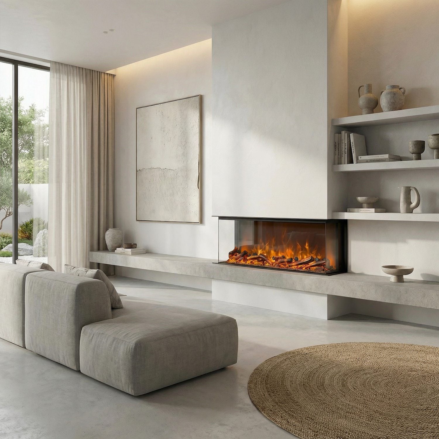 Caminetto Elettrico Trifacciale Adige 180 Eleganza e Comfort