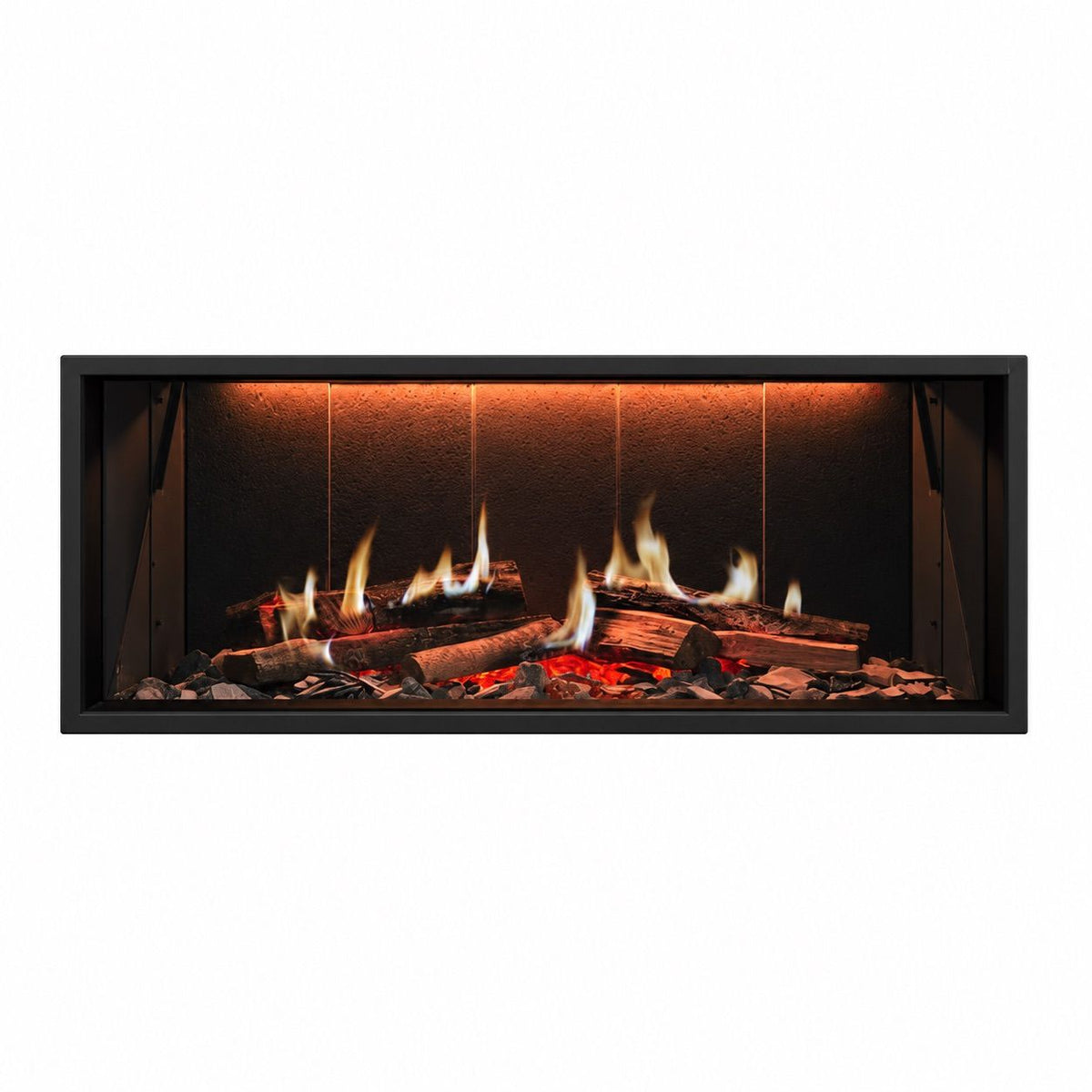 Caminetto Braies 85 cm design elegante e fiamme realistiche