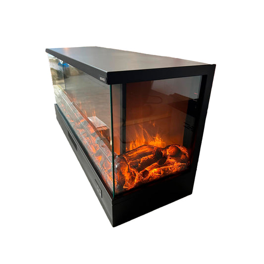 Caminetto Elettrico Trifacciale 150 cm con Telecomando