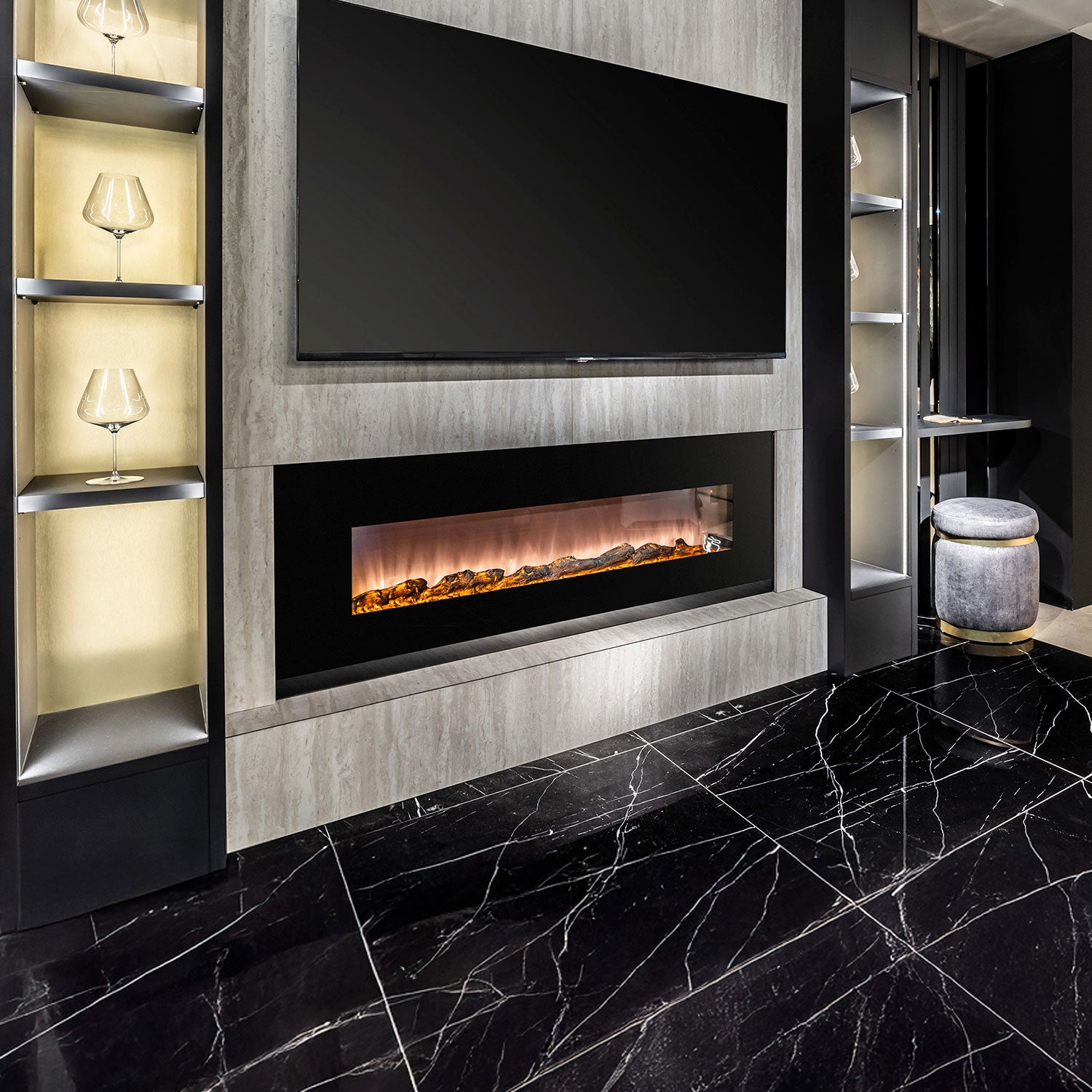 Caminetto Elettrico Sined Pordoi Eleganza e Calore Per La Tua Casa