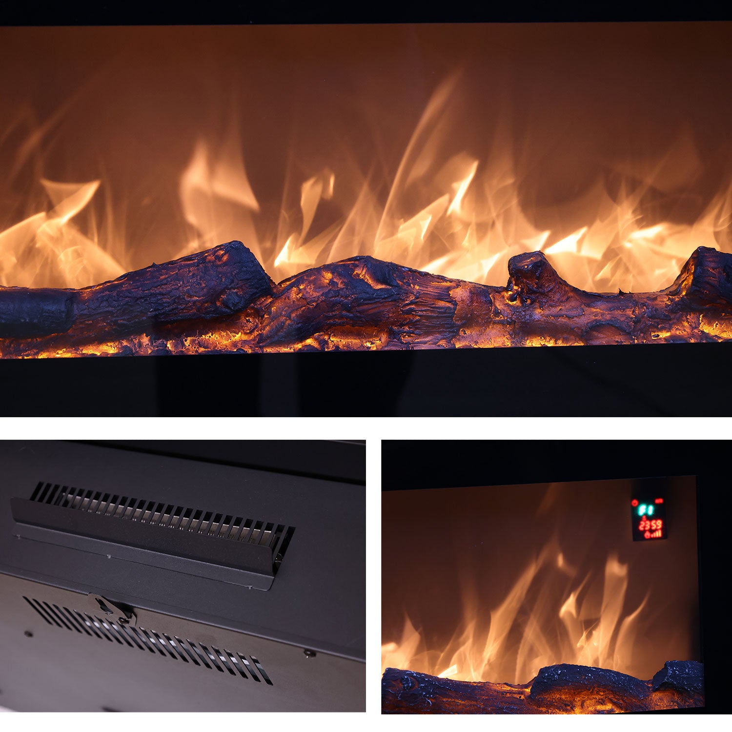 Caminetto Elettrico Sined Stelvio 128 Cm Eleganza e Calore Per La Tua Casa