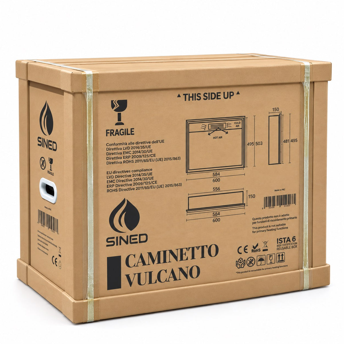 Caminetto Elettrico Vulcano Eleganza e Comfort a Casa Tua