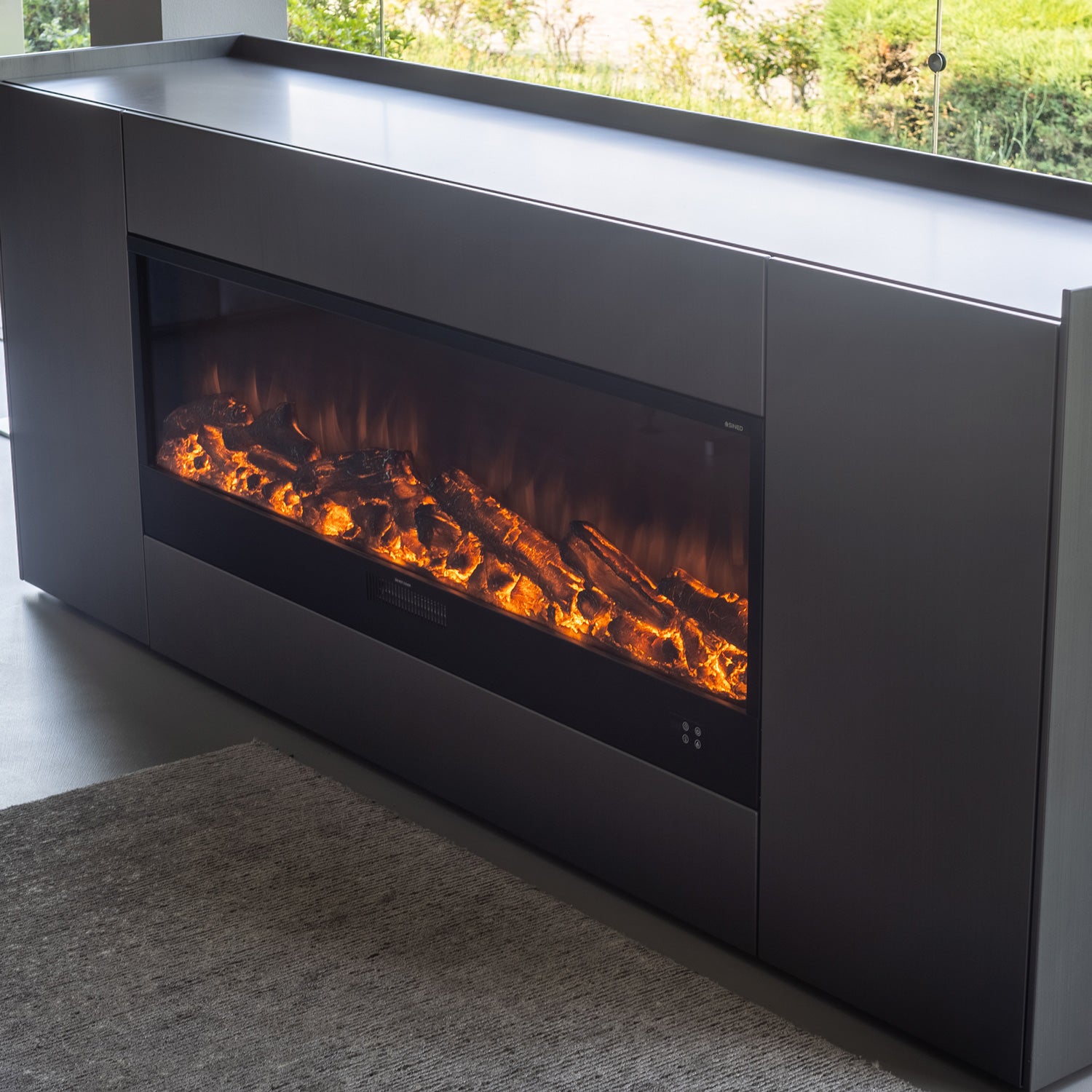 Caminetto Elettrico Vulture 150cm Eleganza e Comfort Per Il Tuo Spazio