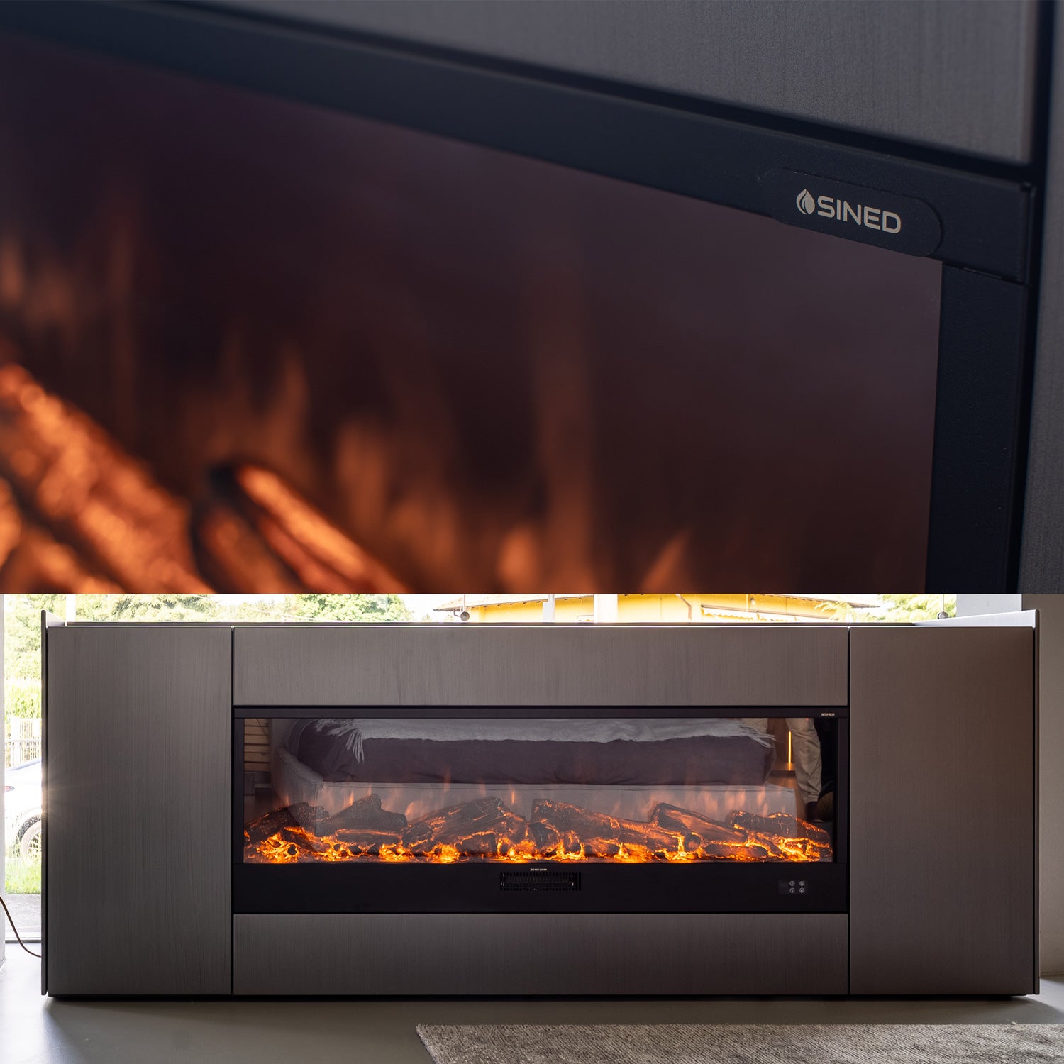 Caminetto Elettrico Vulture 150cm Eleganza e Comfort Per Il Tuo Spazio