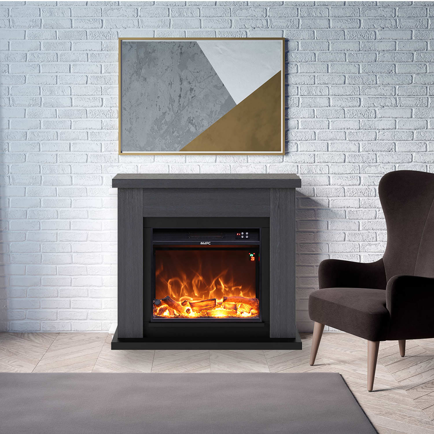 Caminetto Da Terra Grigio Scuro Eleganza e Calore Per La Tua Casa