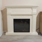 Caminetto Elettrico Bianco Crema Eleganza e Calore Per La Tua Casa