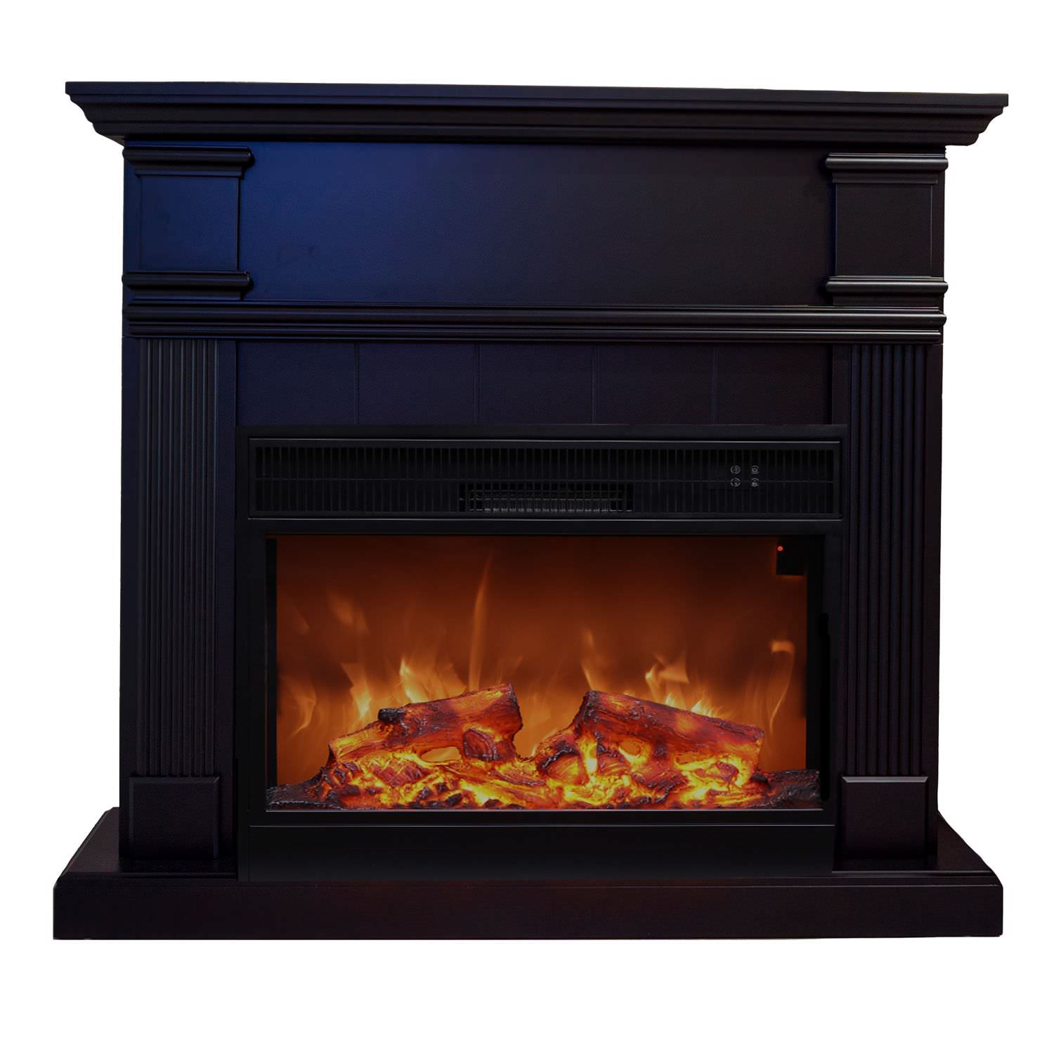 Caminetto Elettrico Nero Elegante per Casa e Ufficio