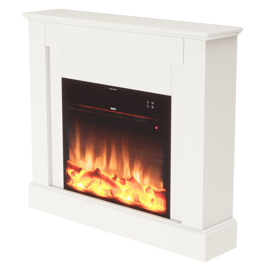 Caminetto Elettrico Mpc Camillo Bianco 60 Cm Eleganza e Funz