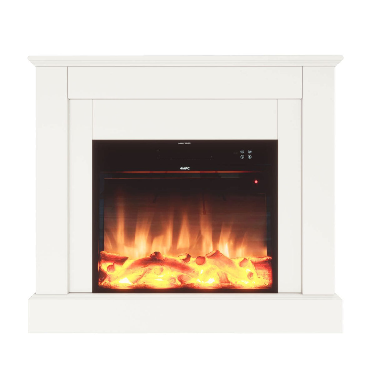 Caminetto Elettrico Mpc Camillo Bianco 60 Cm Eleganza e Funz