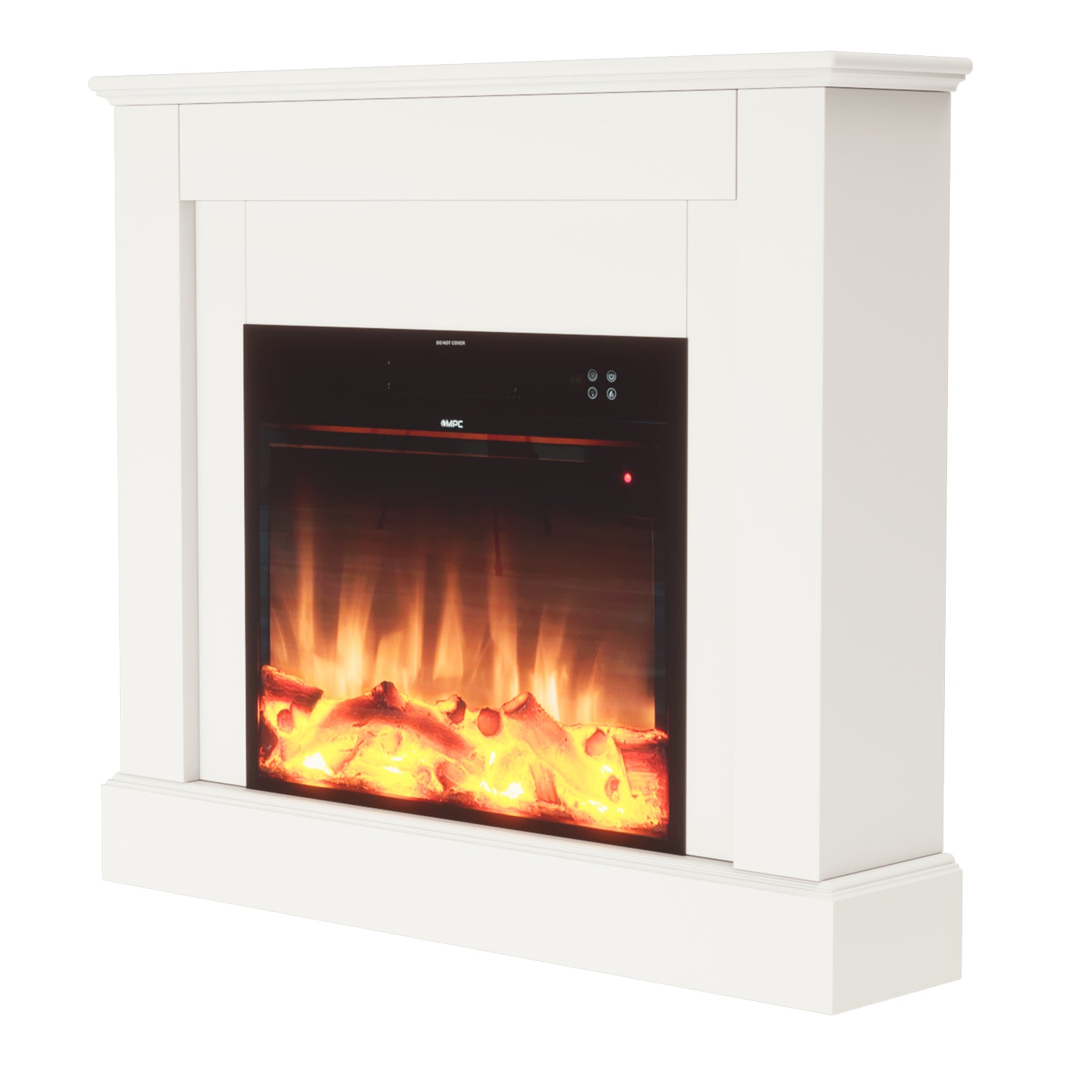 Caminetto Elettrico Mpc Camillo Bianco 60 Cm Eleganza e Funzionalita