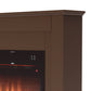 Caminetto Elettrico Camillo Marrone 60 Cm Eleganza e Calore Per La Tua Casa