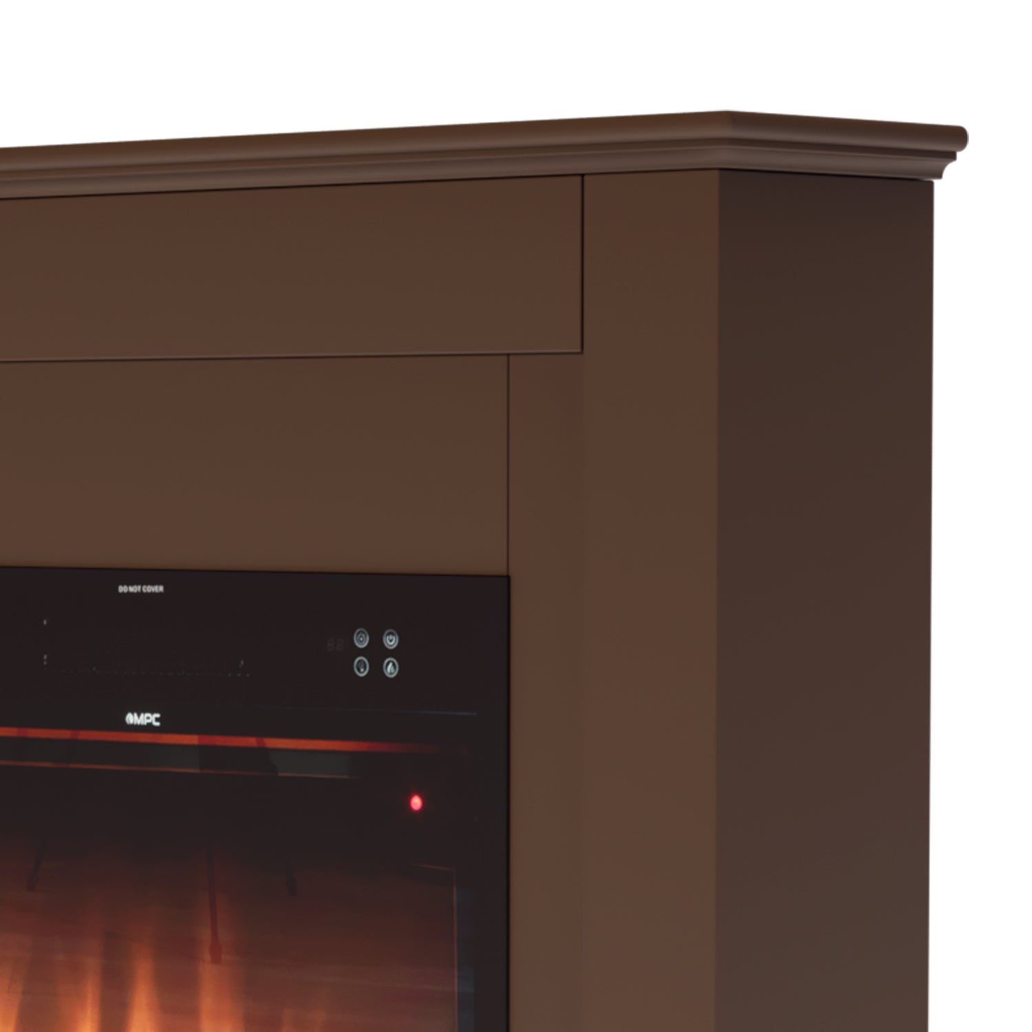 Caminetto Elettrico Camillo Marrone 60 Cm Eleganza e Calore Per La Tua Casa