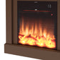 Caminetto Elettrico Camillo Marrone 60 Cm Eleganza e Calore Per La Tua Casa