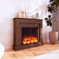 Caminetto Elettrico Camillo Marrone 60 Cm Eleganza e Calore Per La Tua Casa