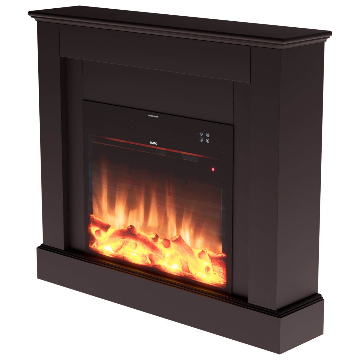 Caminetto Elettrico Camillo Nero Eleganza e Calore In Ogni Ambiente