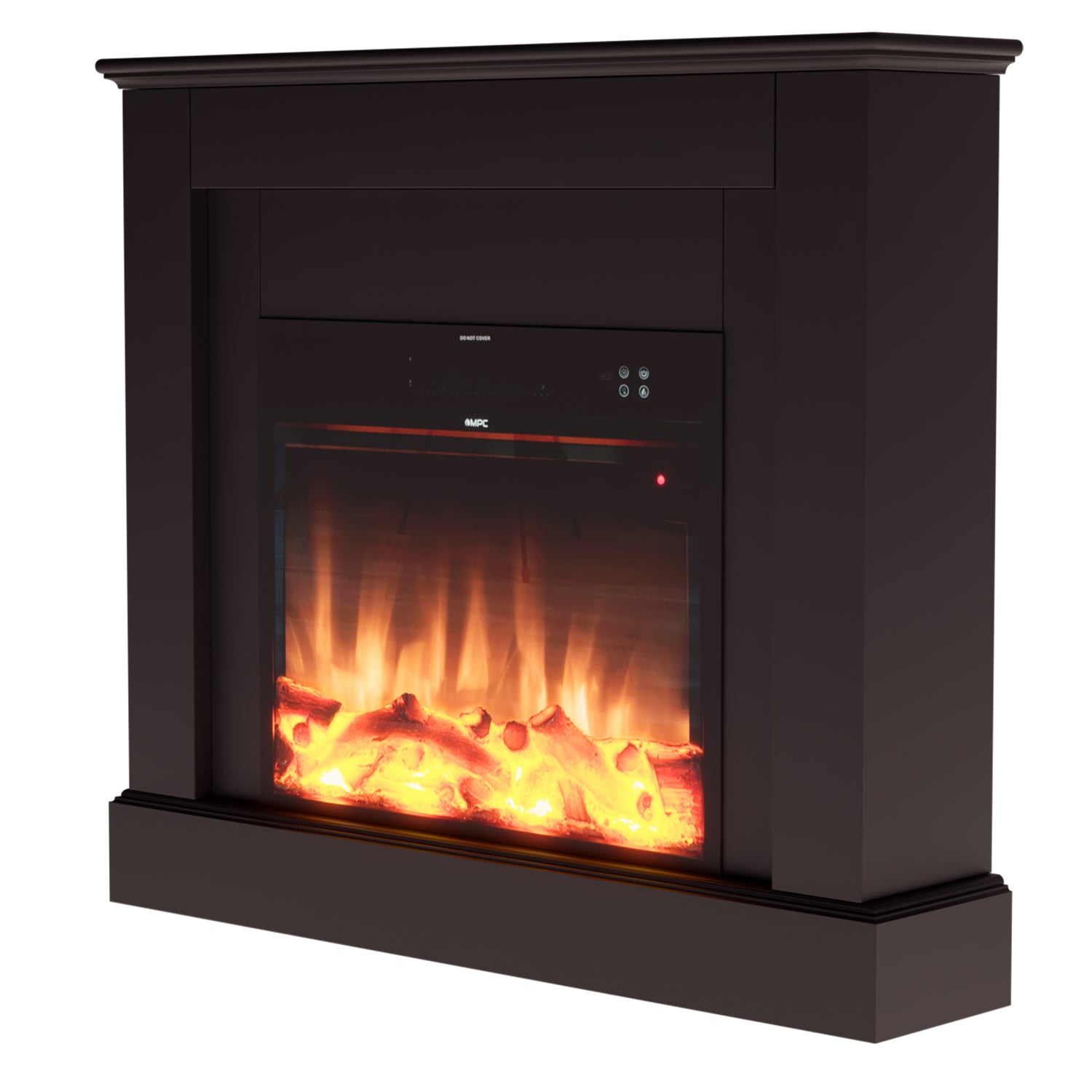 Caminetto Elettrico Camillo Nero Eleganza e Calore In Ogni Ambiente