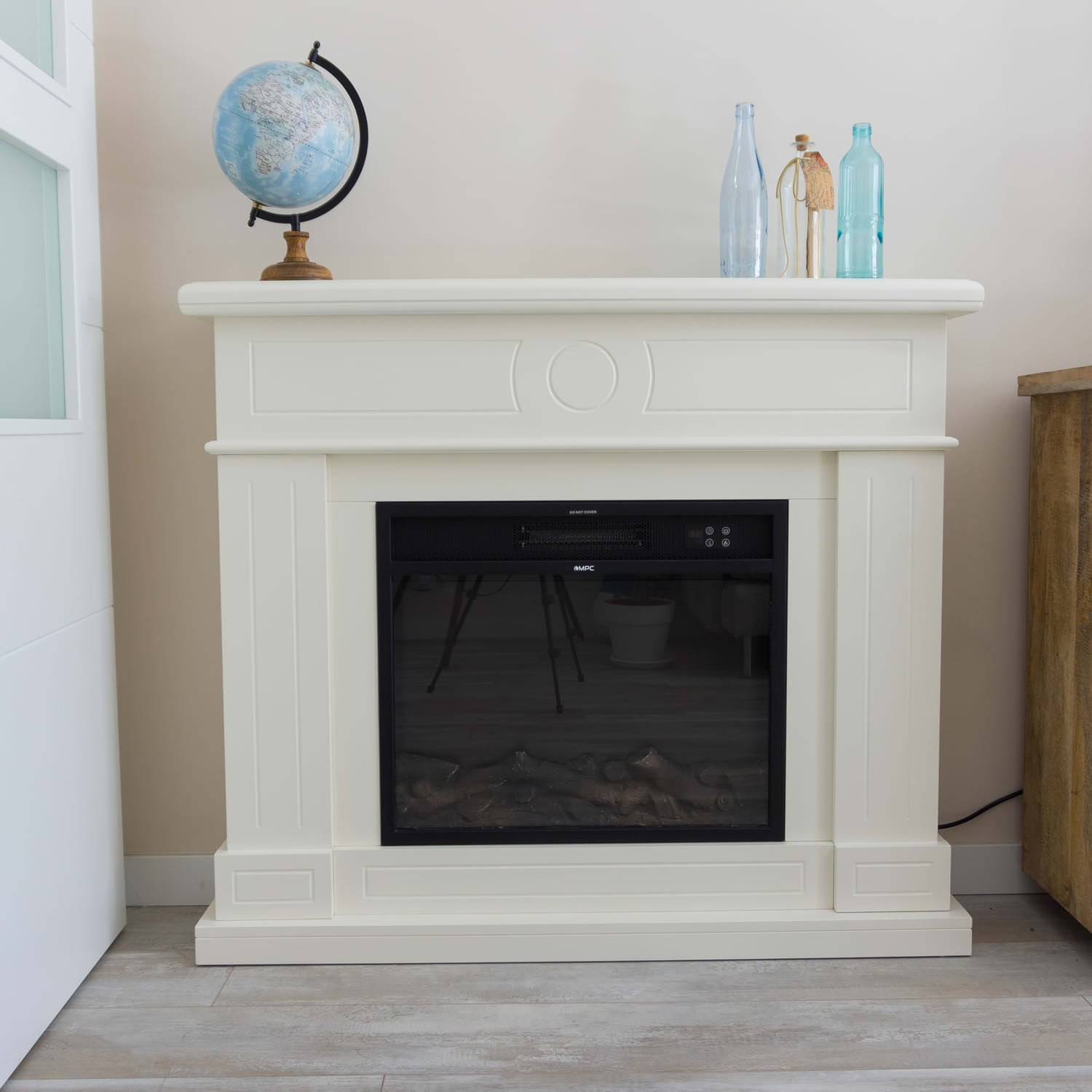 Caminetto Elettrico Bianco Sined Lipari Eleganza e Calore Per La Tua Casa