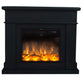 Caminetto Elettrico Nero Elegante Con Effetto Fiamma Realistico