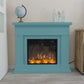 Caminetto Elettrico Lipari Turchese Design Elegante e Riscaldamento Efficiente