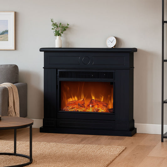 Caminetto Elettrico Nero Lipari XXL Eleganza e Comfort