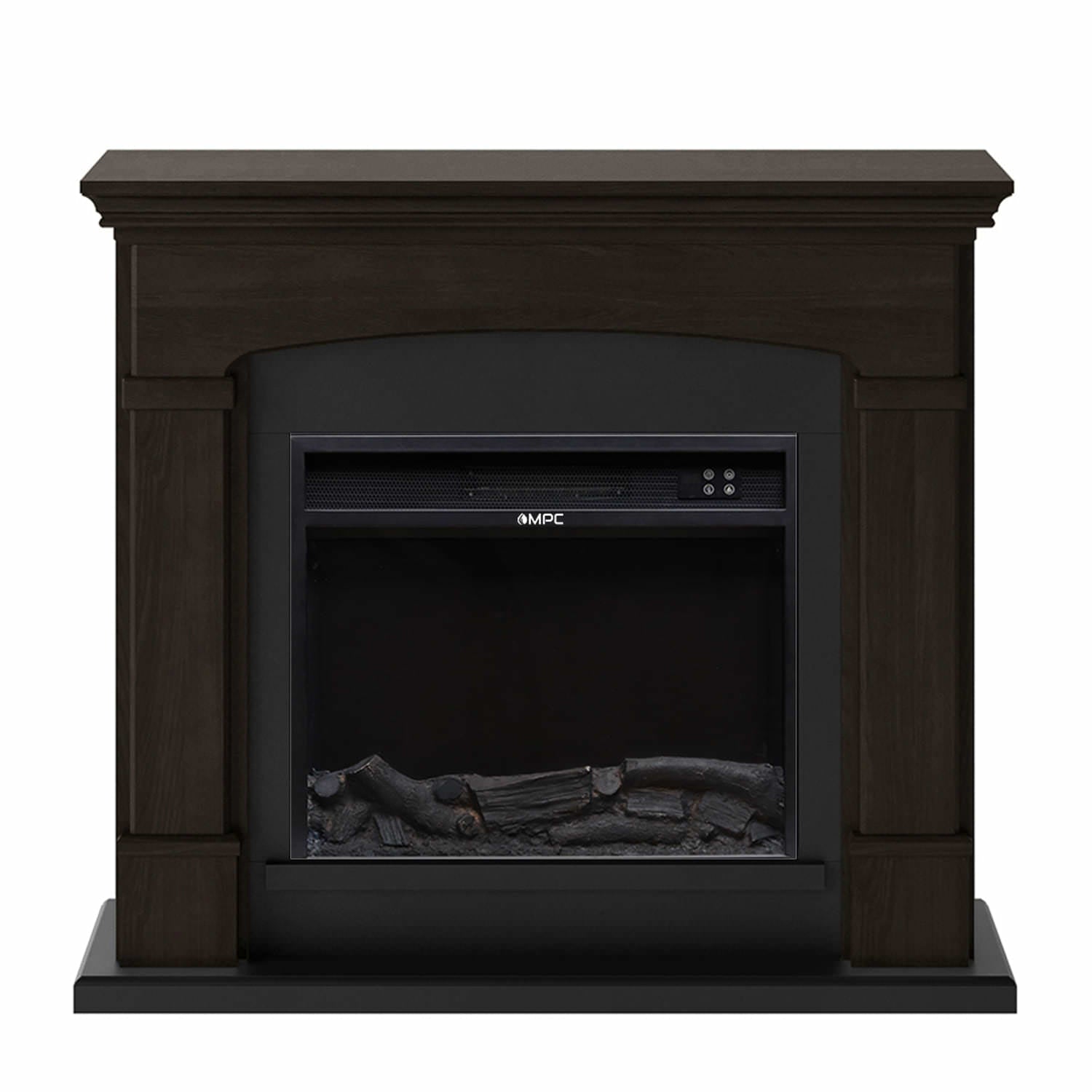 Caminetto Elettrico Wenge 1500w Con Effetto Fiamma Led