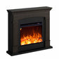 Caminetto Elettrico Wenge 1500w Con Effetto Fiamma Led
