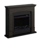 Caminetto Elettrico Wenge 1500w Con Effetto Fiamma Led