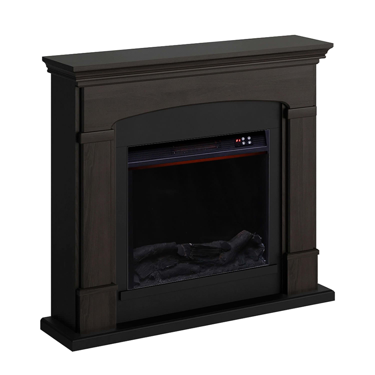Caminetto Elettrico Wenge 1500w Con Effetto Fiamma Led