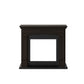 Caminetto Elettrico Wenge 1500w Con Effetto Fiamma Led