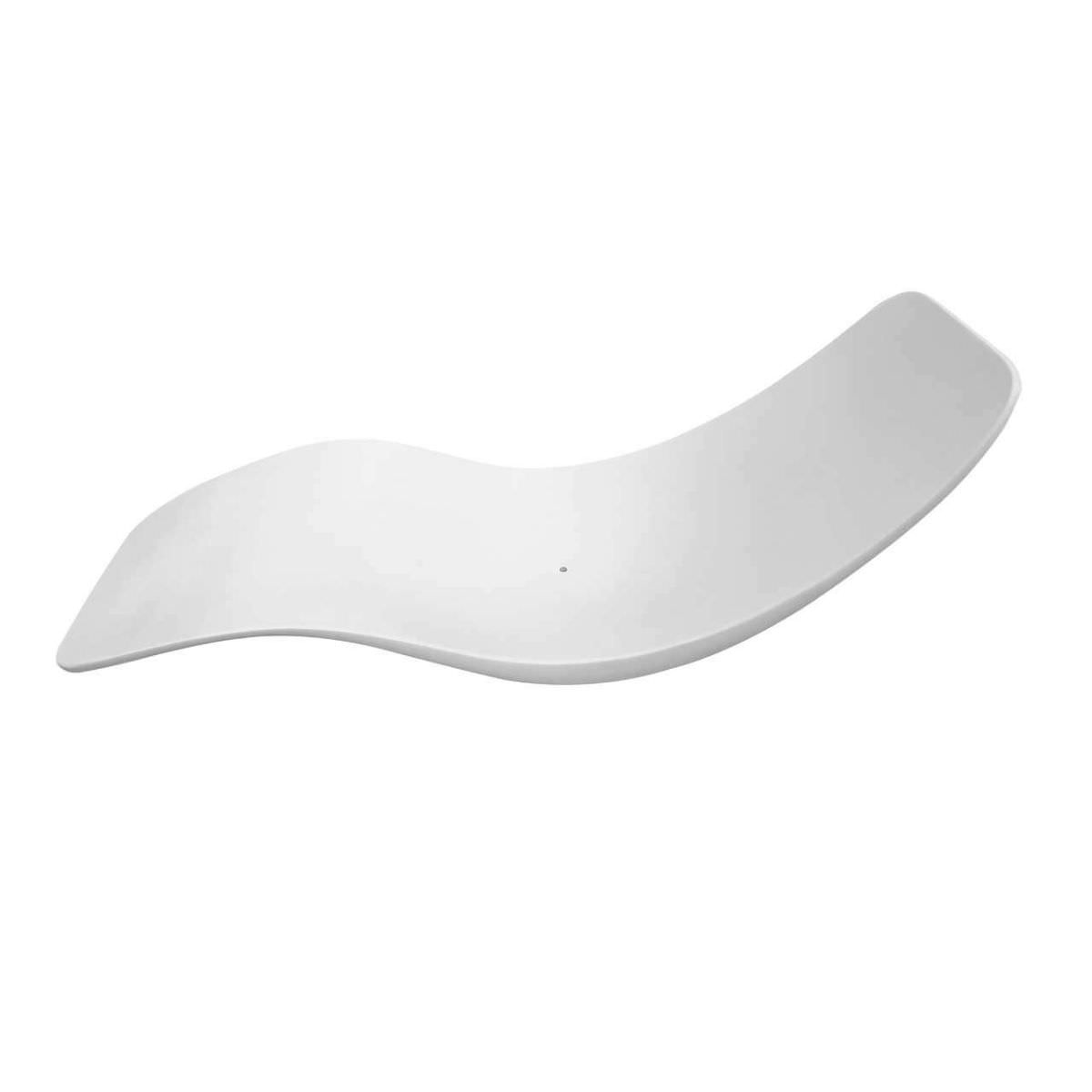 Chaise Longue Antares Bianca In Fibra Di Vetro Di Lusso