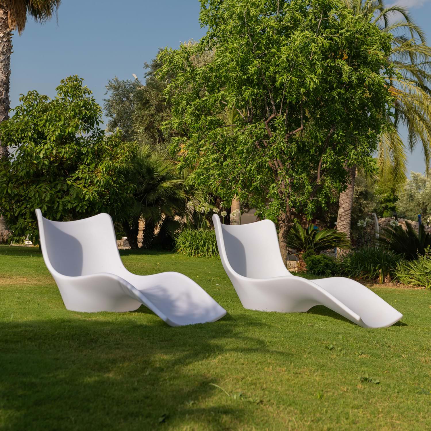 Lettino Prendisole Sined Cassiopea Bianco Design Moderno e Qualita Superiore