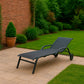 Chaise lounge arturo antracite eleganza e comfort per il tuo esterno