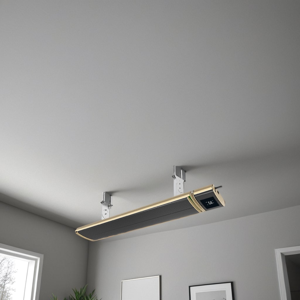 Riscaldatore a Infrarossi Wifi Con App Design Elegante e Materiali Di Alta Qualita Ideale Per Ambienti Privati e Professionali Controllo Smart Tramite Smartphone Potenza 2400w Telecomando Incluso Efficienza Energetica Ed Ecofriendly Copertura Fi