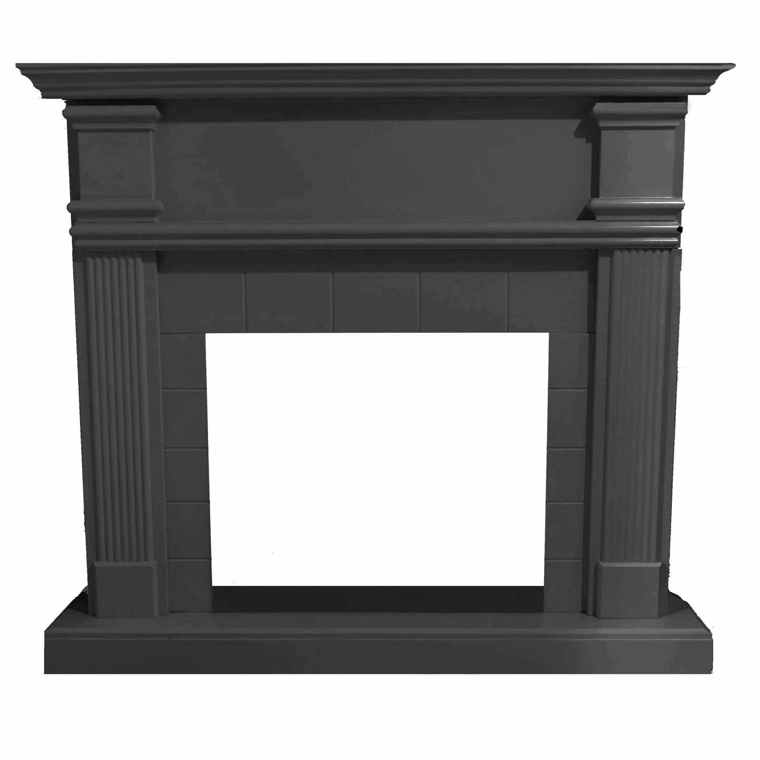 Cornice Grigia Per Camino In Legno Mdf Eleganza e Durabilita