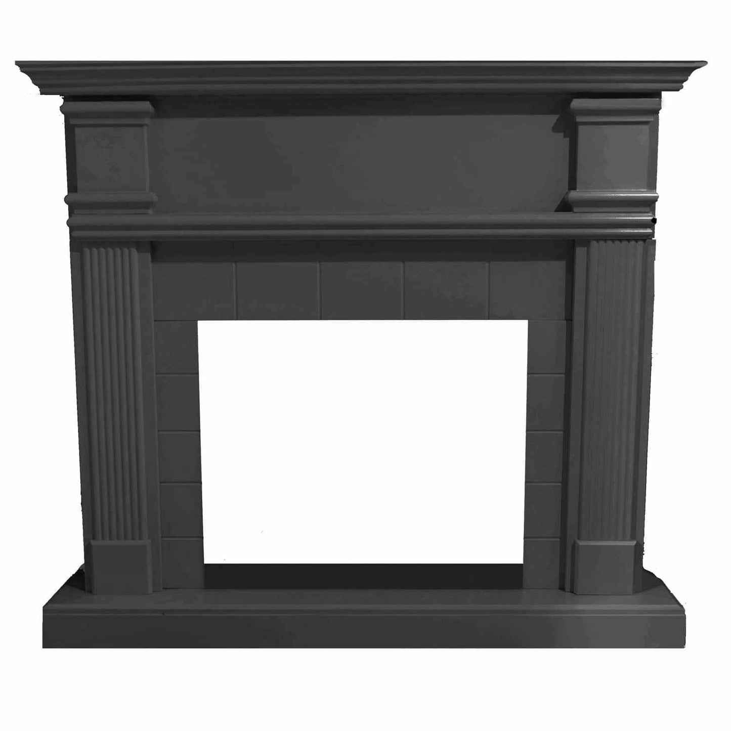 Cornice Grigia Per Camino In Legno Mdf Eleganza e Durabilita