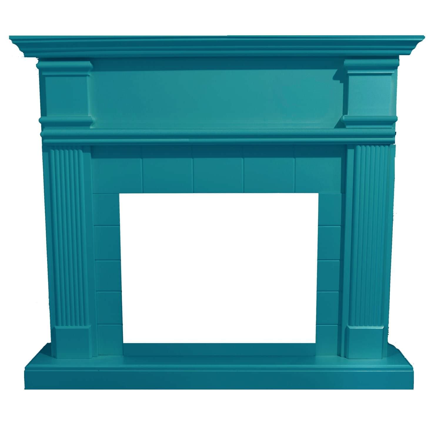 Cornice Blu Turchese Per Caminetti Eleganza e Qualita